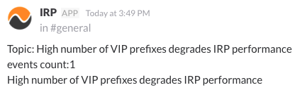 Slack VIP prefixes