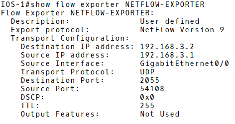 Checking Flow Export Configuration