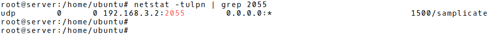 Checking Whether Samplicator is Listening on IP address 192.168.3.2 UDP 2055