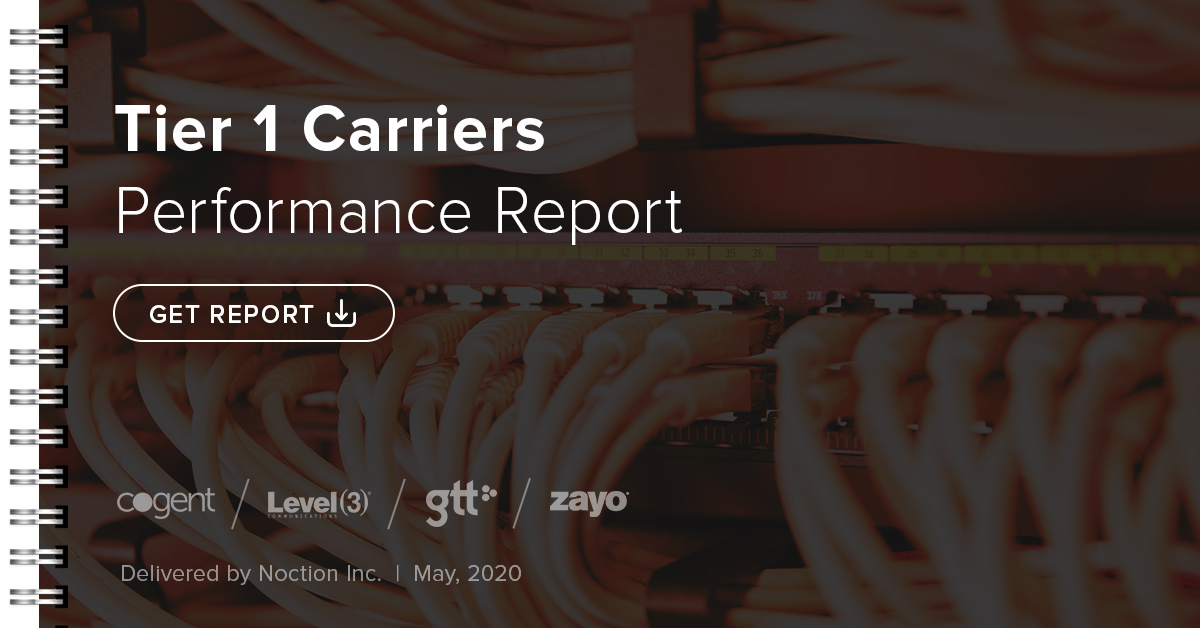 Tier 1 Carriers Performance Report, May 2020