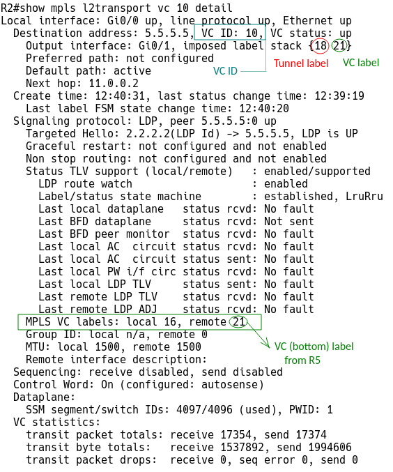 L2 VPN tunnel