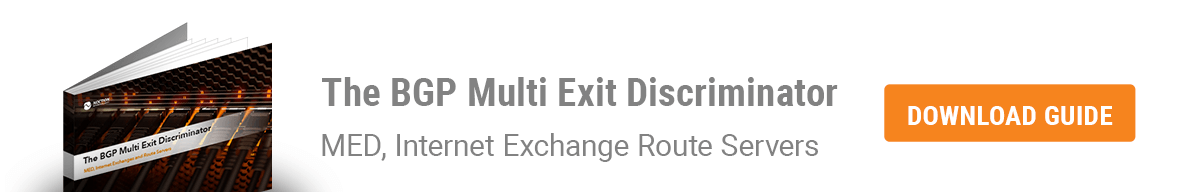 BGP Multi Exit Discriminator