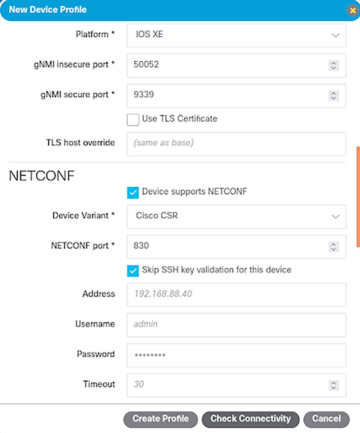 bgp yang Device