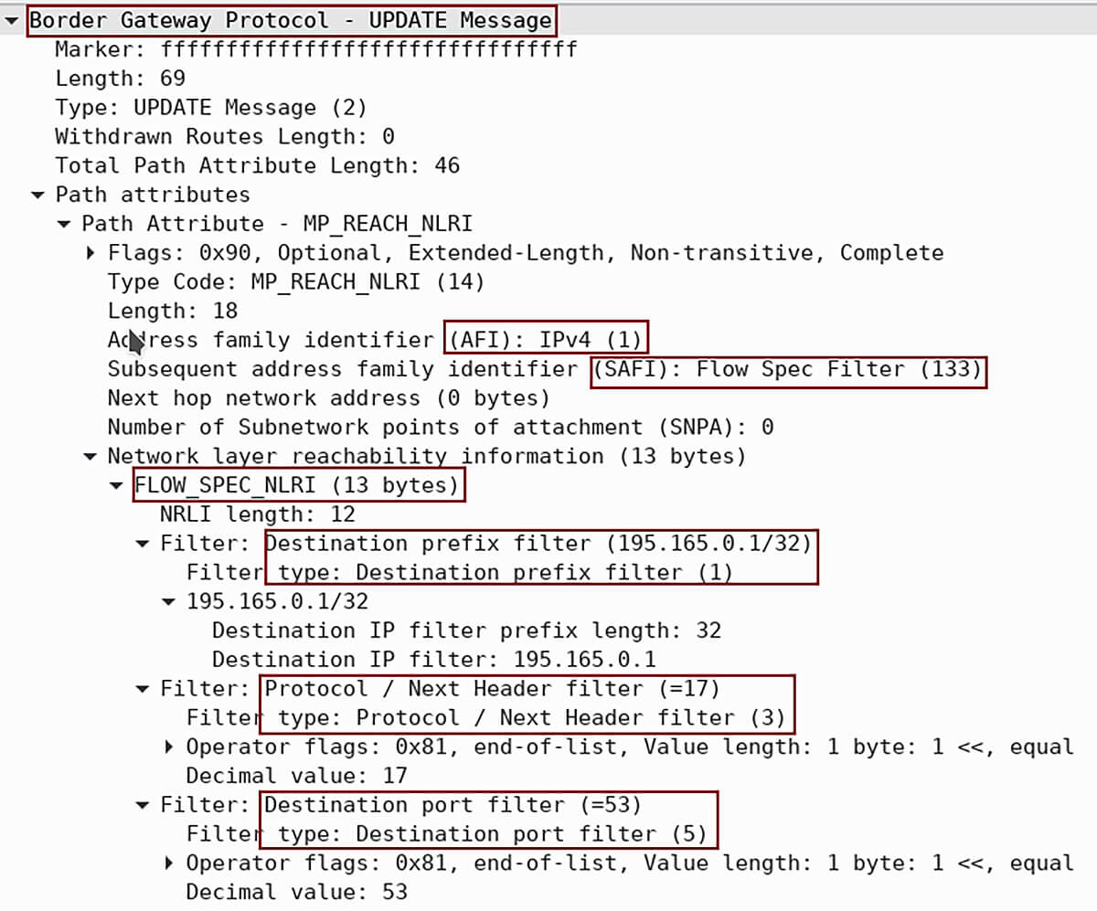 bgp flow spec