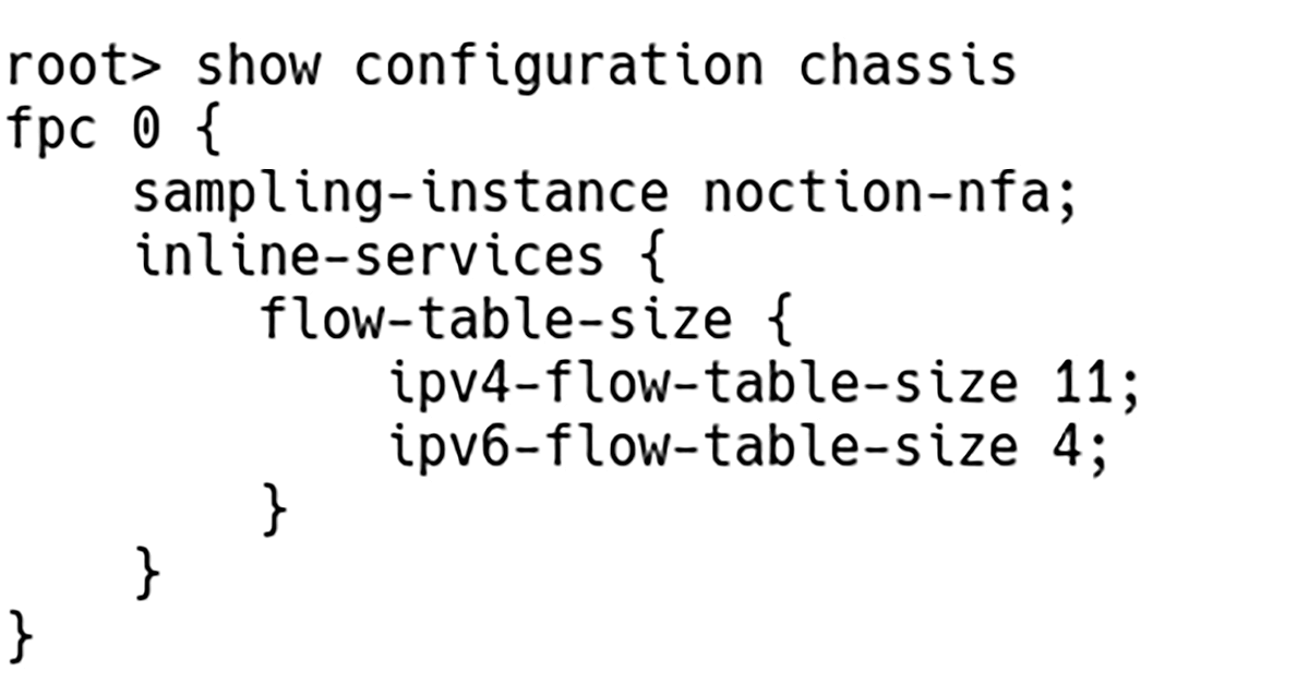 Flow Tables Sized Manually