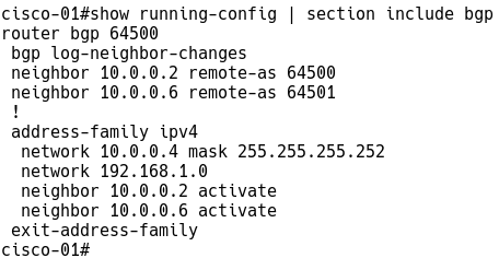 BGP on Cisco Router