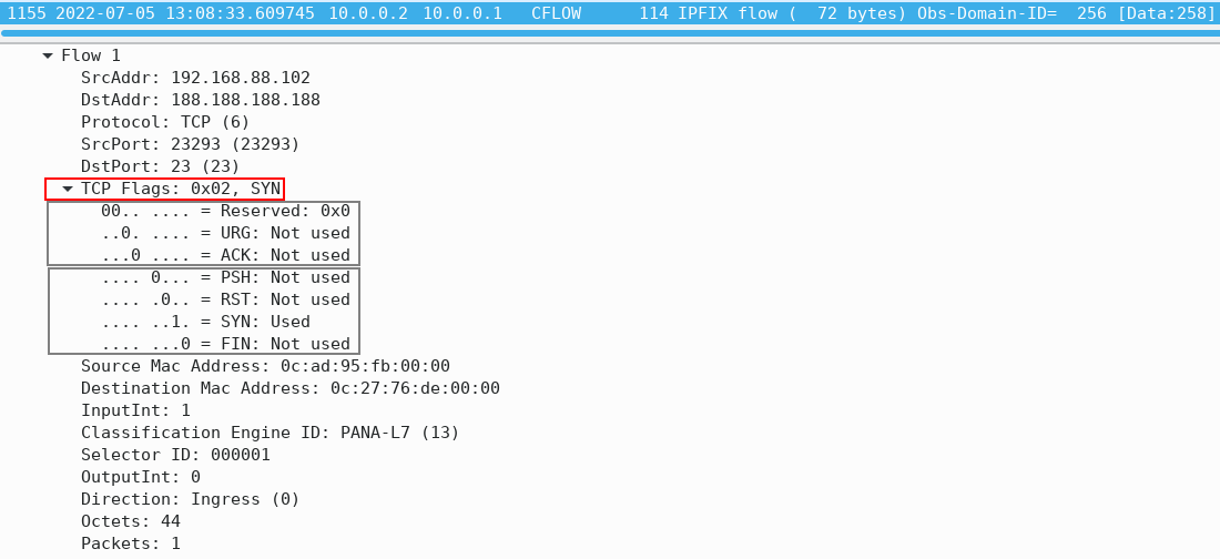 IPFIX Flow Record