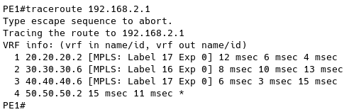 mpls check connectivity