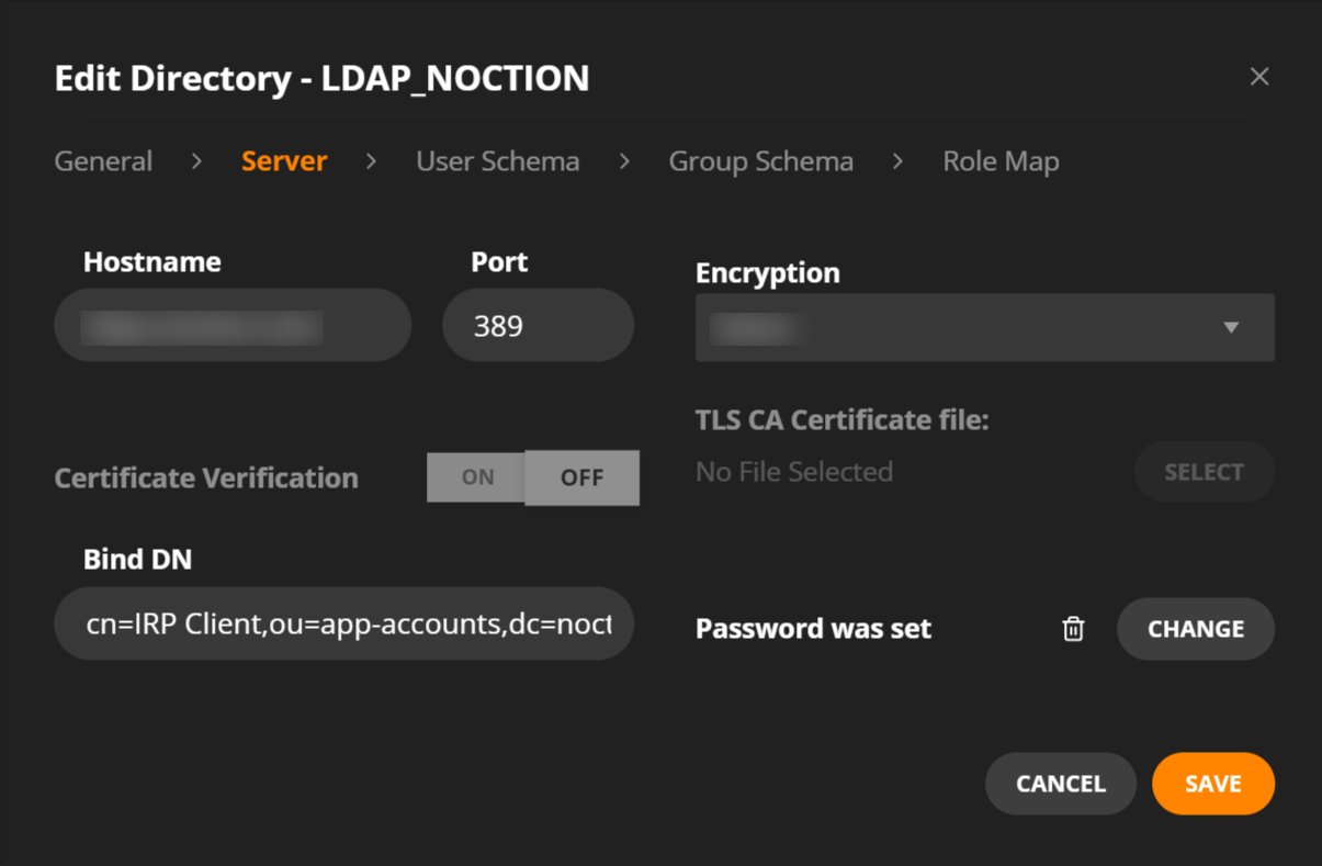 add new directory server