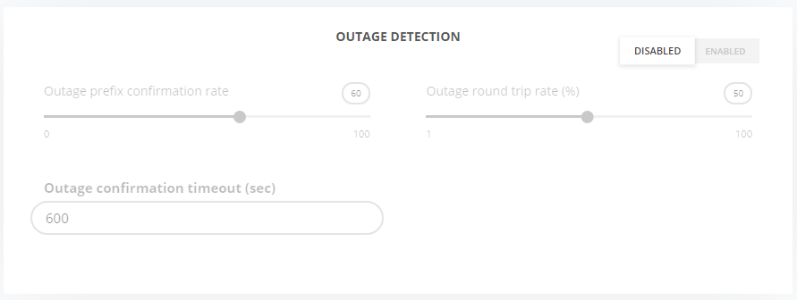 GMI Core Outage Detection