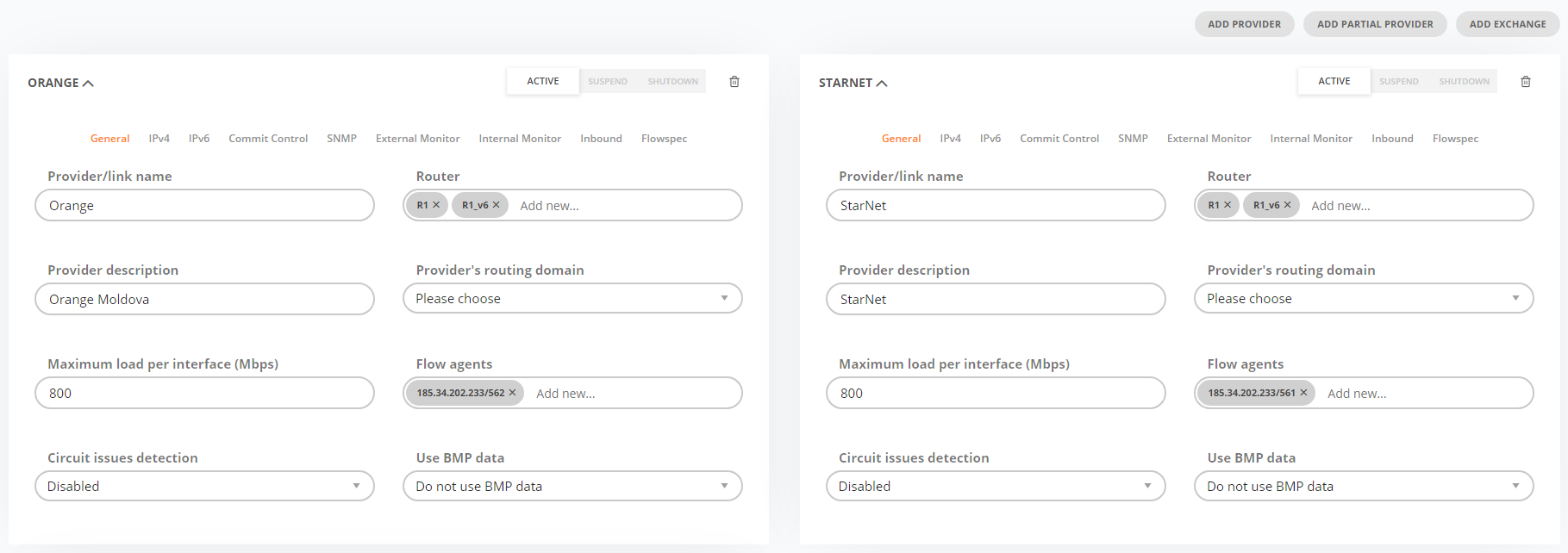 GMI Providers Configuration