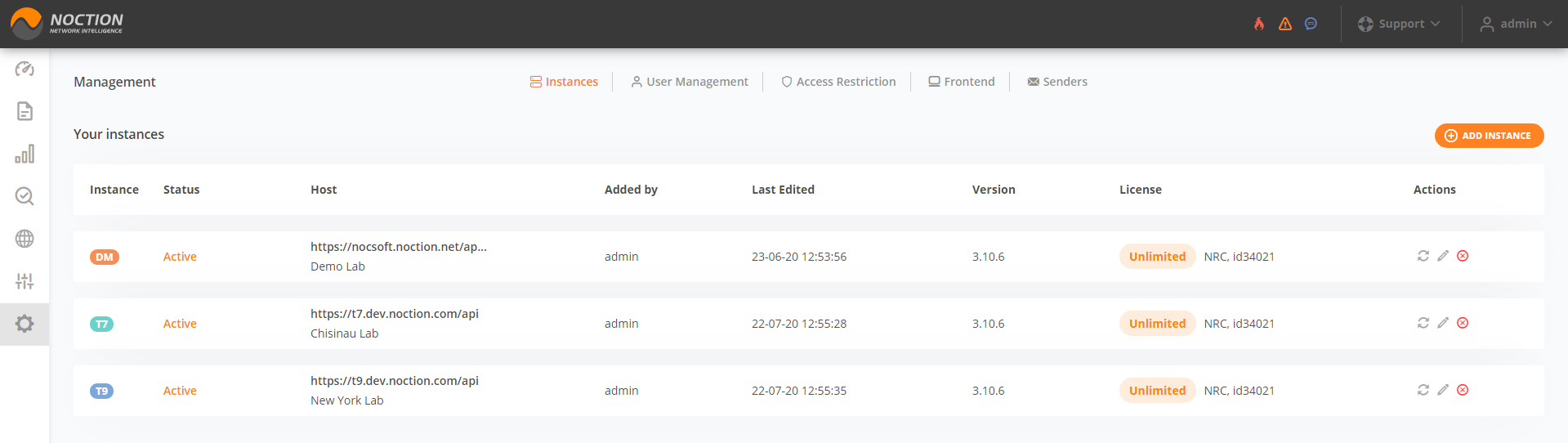 GMI Management Instances