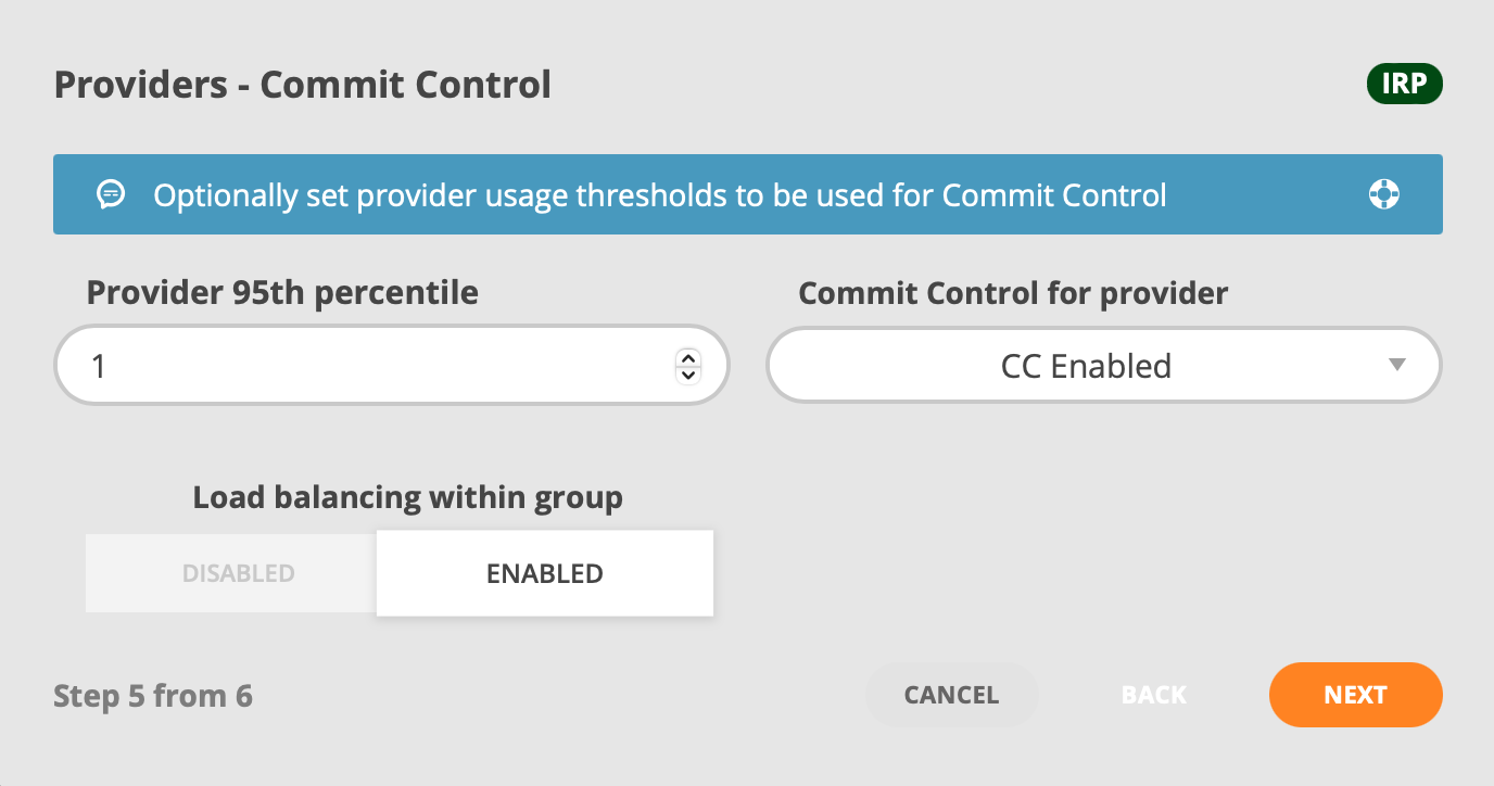 GMI Wizard Add Provider Commit Control