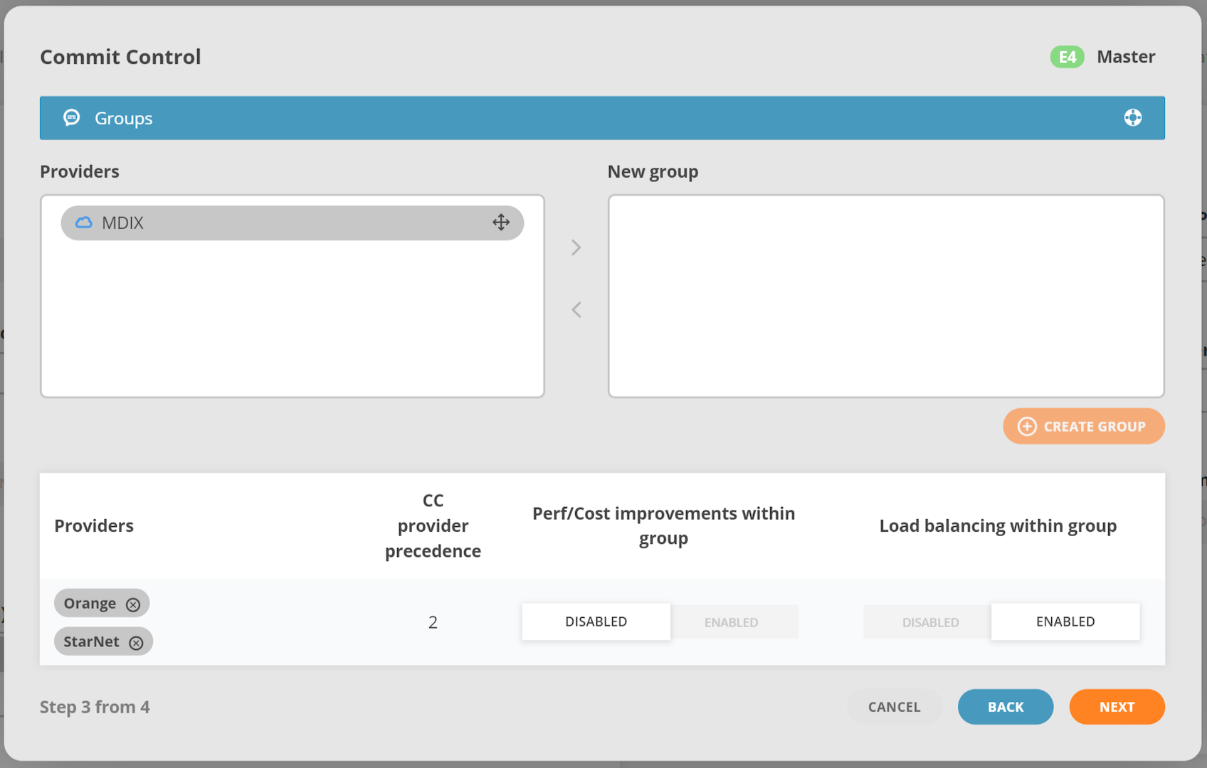 GMI Wizard Commit Control Groups