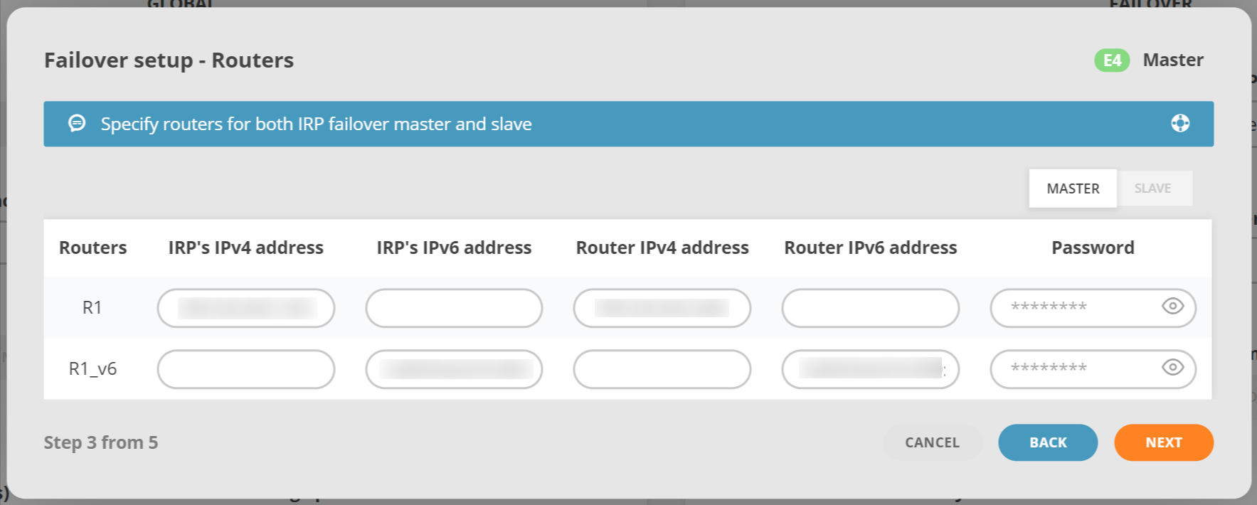 GMI Wizard Failover BGP sessions