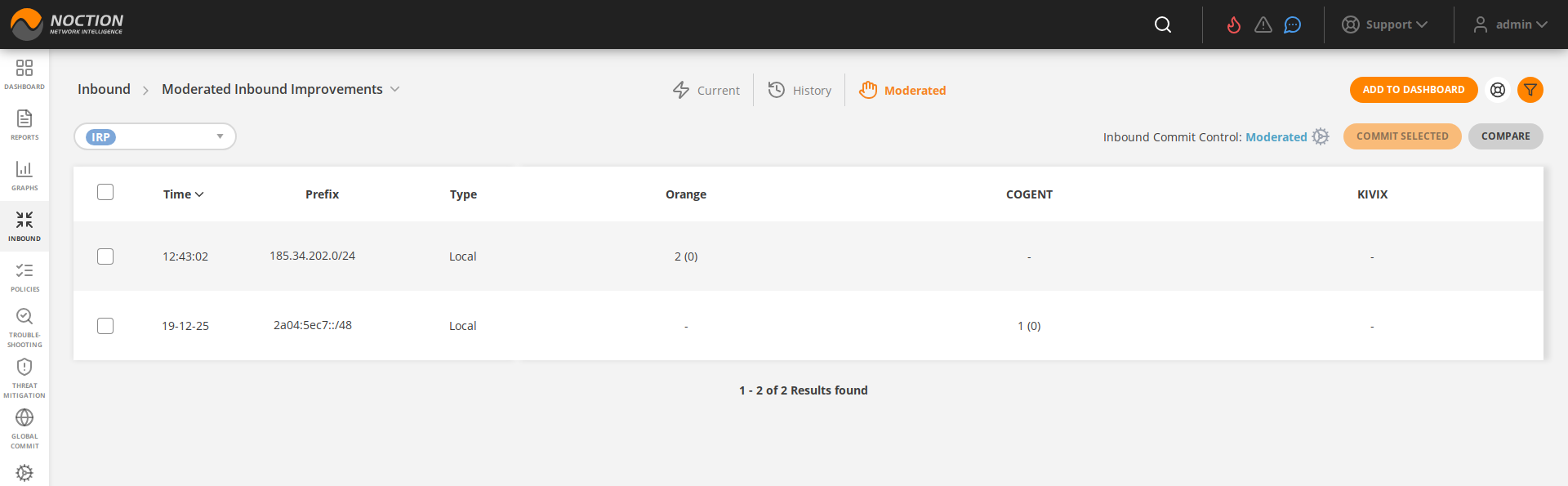 GMI Moderated Inbound Improvements