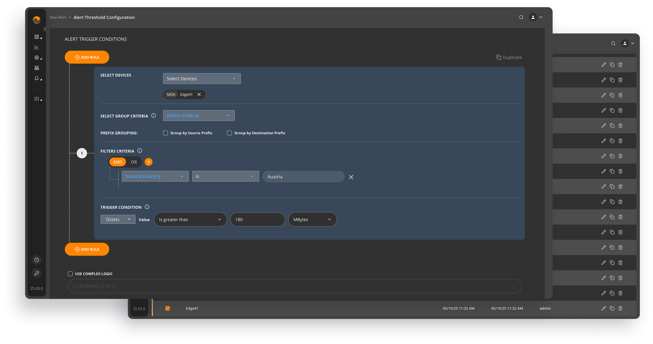 critical network events