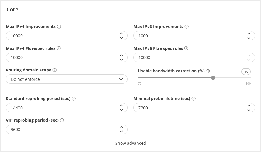 GMI Core Configuration