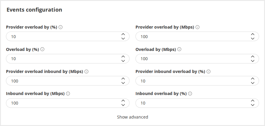 GMI Events Configuration