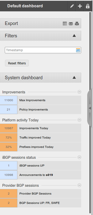 figure screenshots/sidebar-dashboard-buttons.png